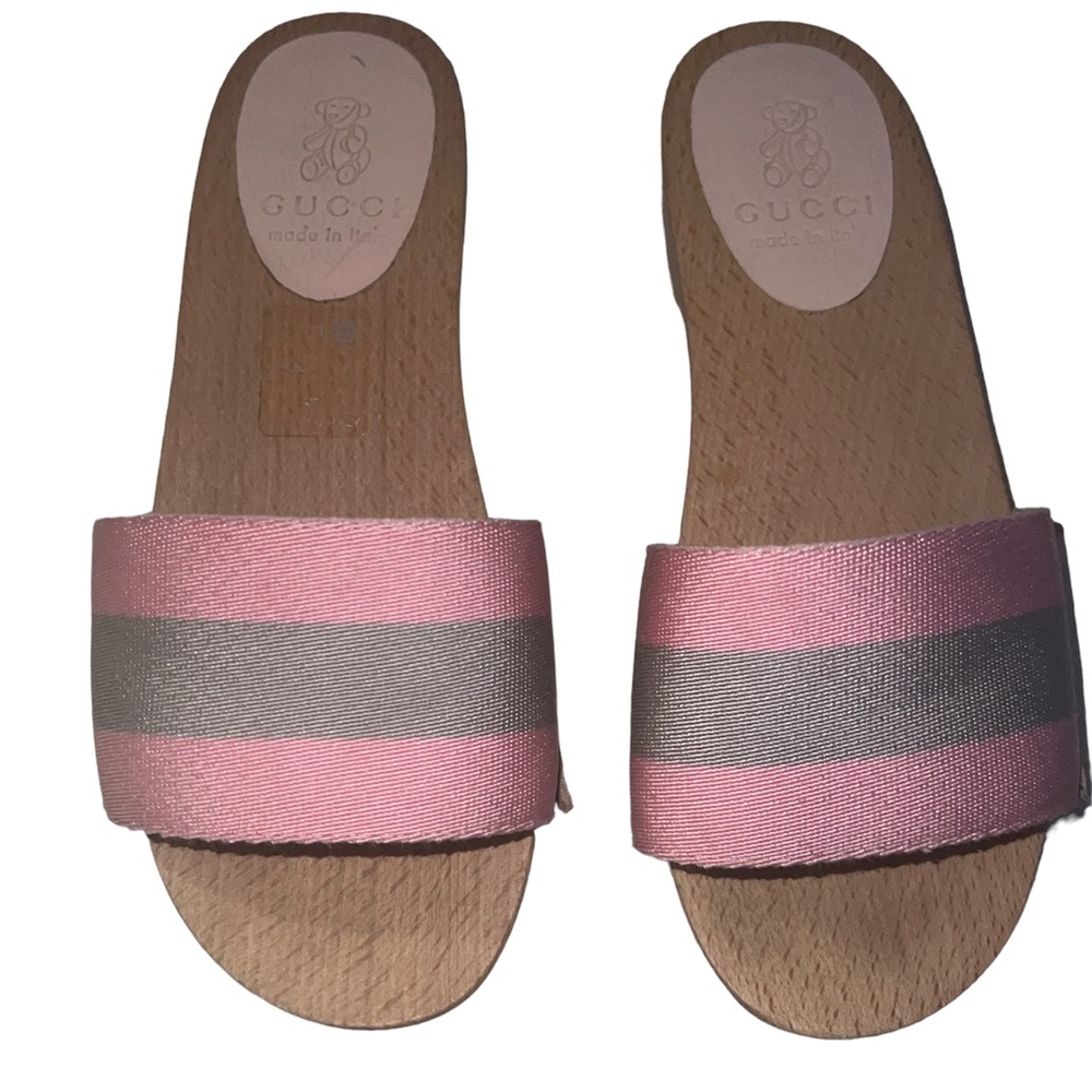 Gucci wood slide